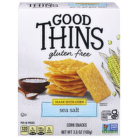 Good Thins Gluten-Free Corn Crackers, Sea Salt Flavor, 3.5 Ounce