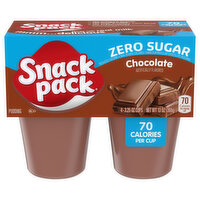 Snack Pack Zero Sugar Chocolate Pudding, 4 Each