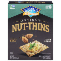 Blue Diamond Artisan Crackers, Flax Seed, 4.25 Ounce