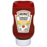Heinz No Salt Added Ketchup Tomato, 14 Ounce