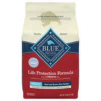 Blue Buffalo Protection Adult Beef Dry Dog Food, 5 Pound