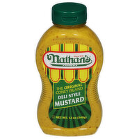 Nathan's Famous Original Coney Island Deli Style Mustrd, 12 Ounce