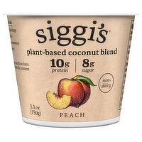 Siggi's Plant-Based Yogurt Peach, 5.3 Ounce