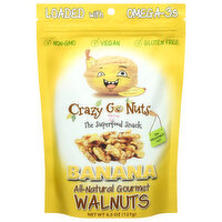 Crazy Go Nuts Walnuts, All-Natural Gourmet, Banana, 4.5 Ounce