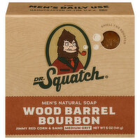 Dr. Squatch Wood Barrel Bourbon Bar Soap, 5 Ounce
