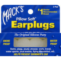 Macks Pillow Soft Silicone Earplugs, 2 Each