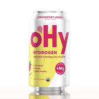 oHy Hydrogen Infused Sparkling Water Strawberry Lemon, 8 Each
