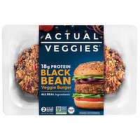 Actual Veggie Protein Black Bean Burger, 8 Ounce