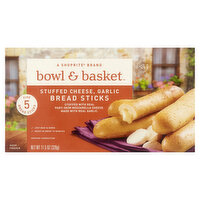 Bowl & Basket Bread Sticks, Stuffed Cheese, Garlic, 11.5 Ounce