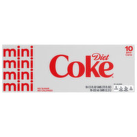 Diet Coke Soda Soft Drink, 10 Each