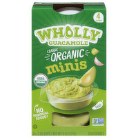 Wholly Guacamole Organic Classic Guacamole Minis, 8 Ounce