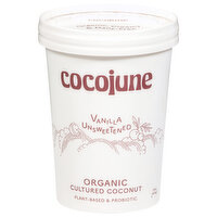 Cocojune Unsweetened Vanilla Coconut Yogurt, 16 Ounce
