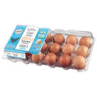 Heinen's Large Cage Free Omega 3 Brown Eggs, 18 Each