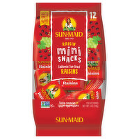 Sun-Maid Raisins, California Sun-Dried, Mini-Snacks, 6 Ounce