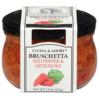 Cucina Amore Piquillo Artichoke Bruschetta, 7.9 Ounce
