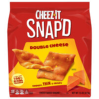 Cheez-It Cheese Cracker Chips, Thin Crisps, Lunch Snacks, Double Cheese, 7.5 Ounce