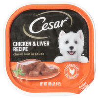 CESAR Chicken & Liver Recipe Classic Loaf in Sauce Canine Cuisine, 3.5 Ounce