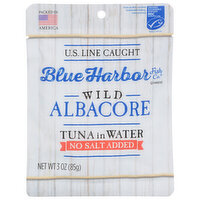 Blue Harbor Fish Co. Tuna, No Salt Added, Wild Albacore, in Water, 3 Ounce