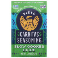 Siete Carnitas Seasoning, Slow Cooker Spice, 1.29 Ounce