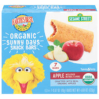 Earths Best Sunny Days Snack Bar Apple, 7 Each