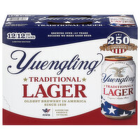 Yuengling Beer, Lager, Traditional, 12 Pack, 12 Each