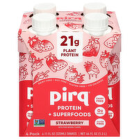 Pirq Protein Shake Strawberry, 4 Each