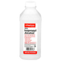 Top Care Rubbing Alcohol 70%, 16 Ounce