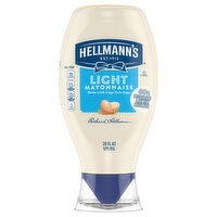Hellmann's Light Mayonnaise Light Mayo Squeeze Bottle, 20 Ounce