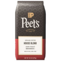 Peets Coffee House Blend Ground, 10.5 Ounce