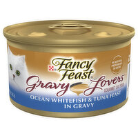 Fancy Feast Gravy Lovers Ocean Whitefish and Tuna Feast, 3 Ounce