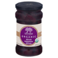 Divina Olives, Organic, Kalamata, Sliced, 5.6 Ounce