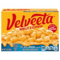 VELVEETA Shells And Cheese With 2% Milk, 12 Ounce