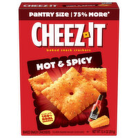 Cheez-It Cheese Crackers, Baked Snack Crackers, Hot and Spicy, 12.4 Ounce