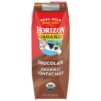 Horizon Organic Lowfat Chocolate Milk, 8 Ounce
