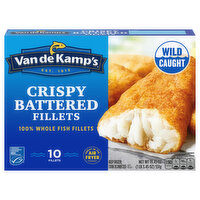 Van de Kamp's Crispy Battered Fish Fillets, 19.4 Ounce