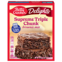 Betty Crocker Brownie Mix, Supreme Triple Chunk, 17.8 Ounce