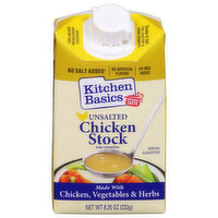 Kitchen Basics Unsalted Chicken Stock, 8.25 Ounce