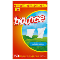 Bounce Outdoor Fresh Dryer Sheet, 160 Each