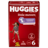 Huggies Little Movers  Diapers Size 6, 16 Each