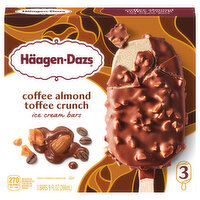 Haagen-Dazs Coffee Almond Crunch Ice Cream Bars, 3 Each