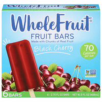 Whole Fruit Black Cherry Fruit Bars, 6 Each