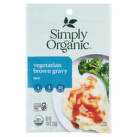 Simply Organic Gravy Mix, Vegetarian, Brown, 1 Ounce