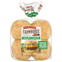 Pepperidge Farm Farmhouse Hearty White Hamburger Buns, 8 Each