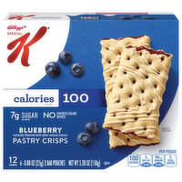 Kellogg's Special K Pastry Crisps, Breakfast Bars, Blueberry, 6 Each