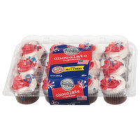 Two Bite Patriotic Vanilla Mini Cupcakes, 10 Ounce