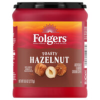 Folgers Coffee Ground Toasty Hazelnut, 9.6 Ounce
