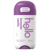 Hello Lavender Vanilla Deodorant W Shea Butter, 2.6 Ounce