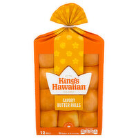 King's Hawaiian Savory Butter Rolls, 12 Each