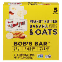 Bob's Red Mill Peanut Butter Banana & Oats Bob's Bars, 5 Each