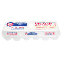 Eggland's Best Eggs, White, Cage Free, Large, 12 Each